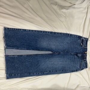 Zara Indigo Denim Maxi Skirt